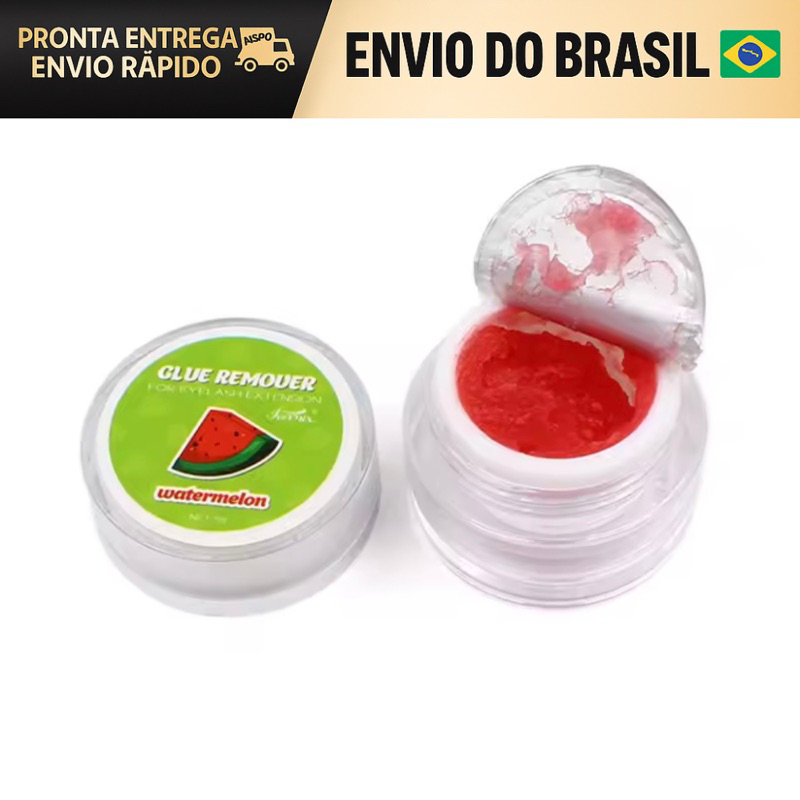 Removedor Cola Cilios Funmix Sabores 5g Melancia Nao Arde em Oferta na Shopee