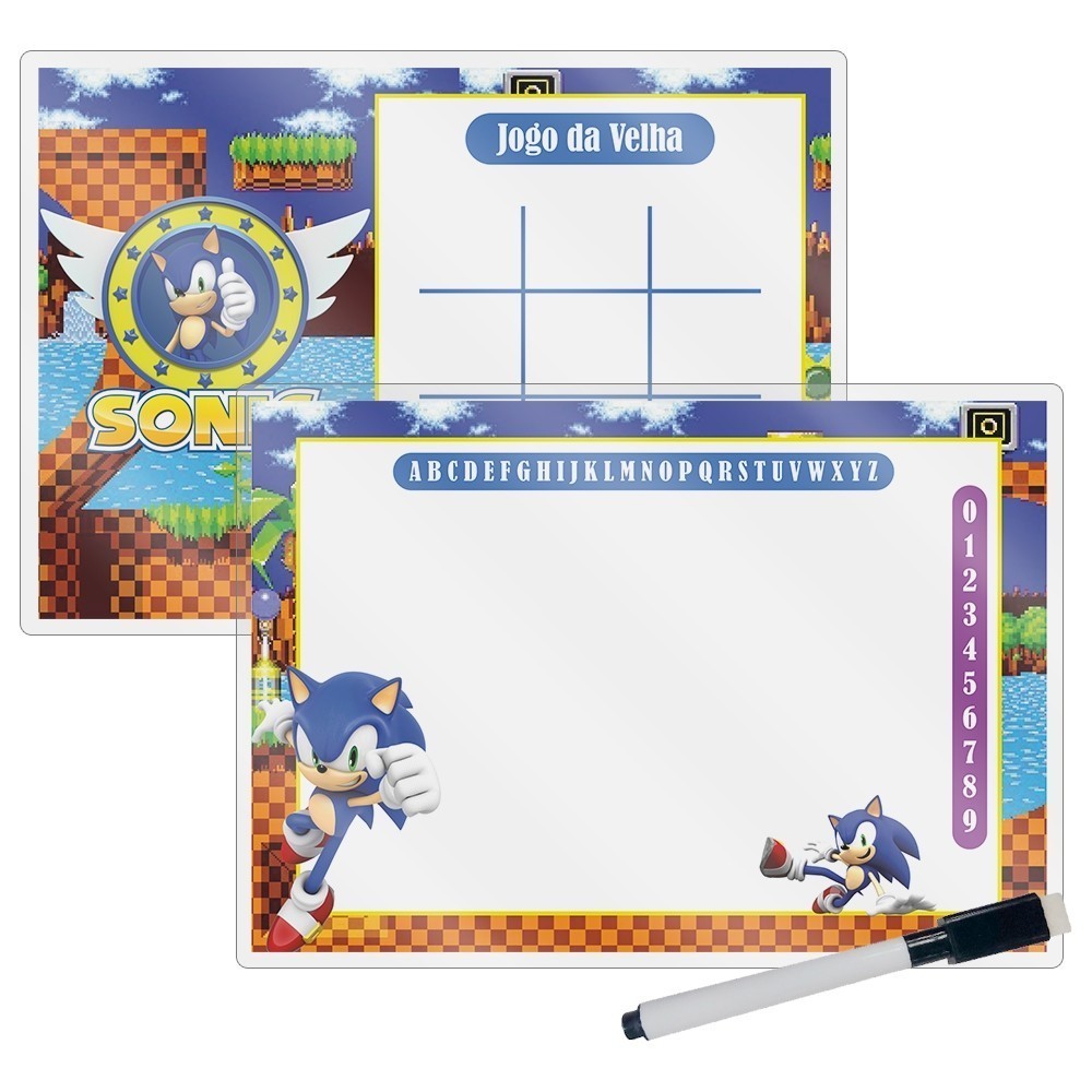 10 LOUSAS PARA FESTA ANIVERSARIO LEMBRANCINHAS TEMA SONIC JÁ IMPRESSO PRONTO PARA O ENVIO em Oferta na Shopee