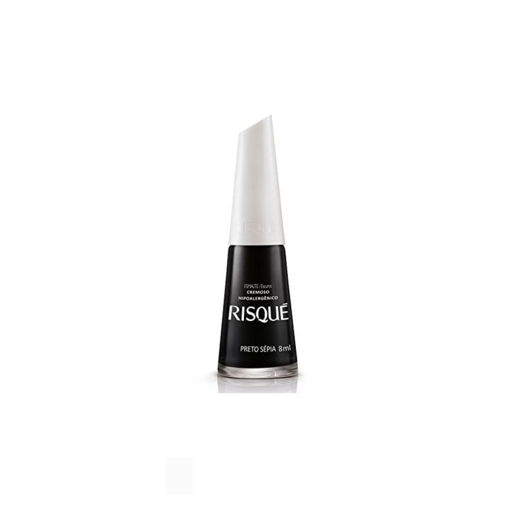 Esmalte Cremoso Preto Sépia 8ml - Risqué