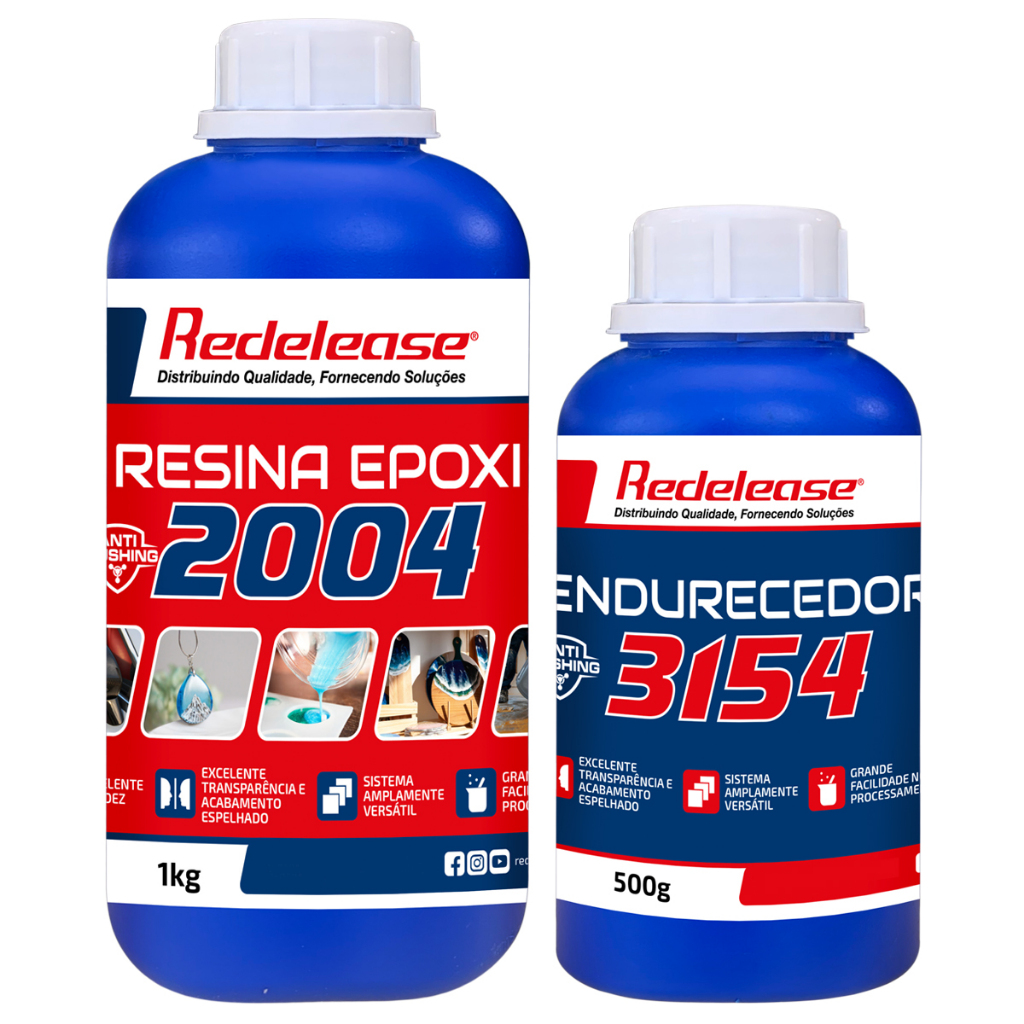 Resina Epoxi Cristal De Baixa Viscosidade Kit Com 1,5kg para Artesanato e Laminação