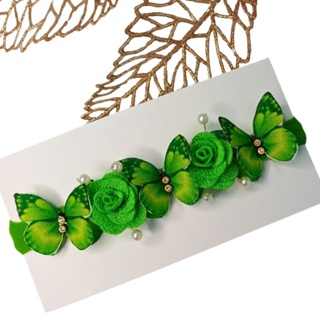 Tiara jardim encantado Verde Tema Sininho, Meia de Seda com Pérolas e Strass em Oferta na Shopee