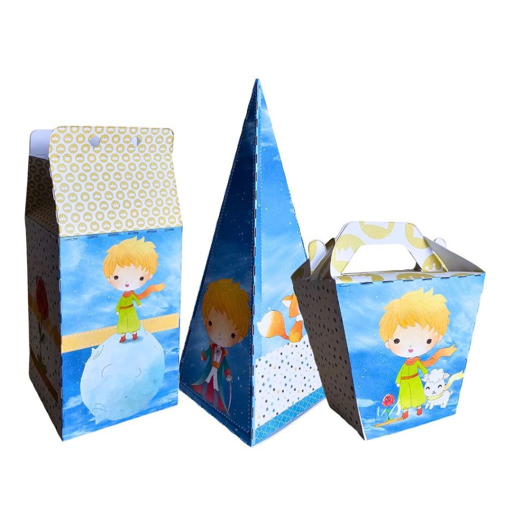 Kit 15 Caixinhas Pequeno Príncipe Lembrancinhas Personalizadas Kit Festa Pequeno Principe