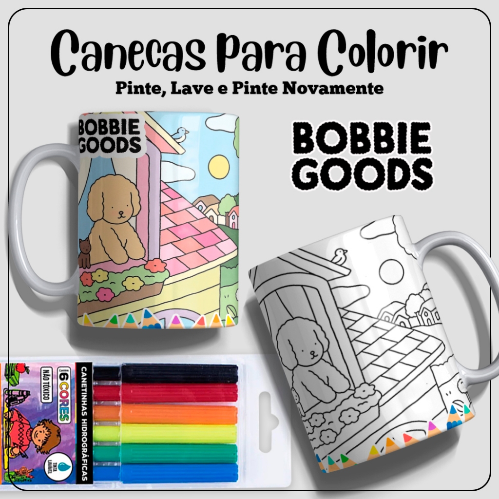 Caneca de polimero bobie goodies