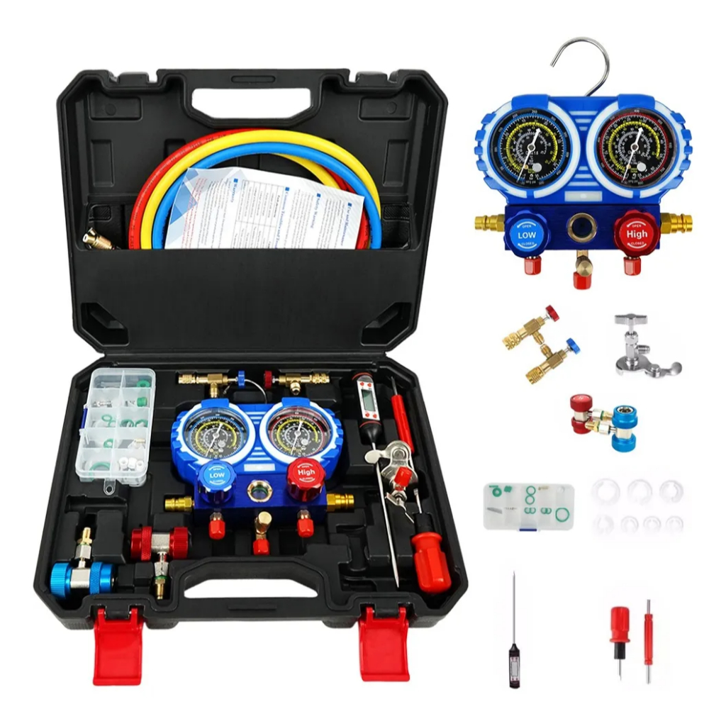 Manômetro De Diagnóstico De Ca Com Mangueiras De 1,5 M,3vias em Oferta na Shopee