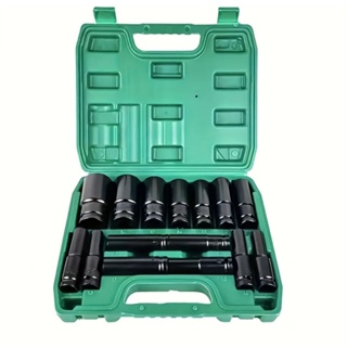 Jogo De Soquetes De Impacto Longo 1/2 15 Peças 8-32mm em Oferta na Shopee