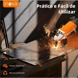 Esmerilhadeira Inova 650W 11.000rpm – Profissional, 110V/220V, Alta Potência para Corte e Desbaste