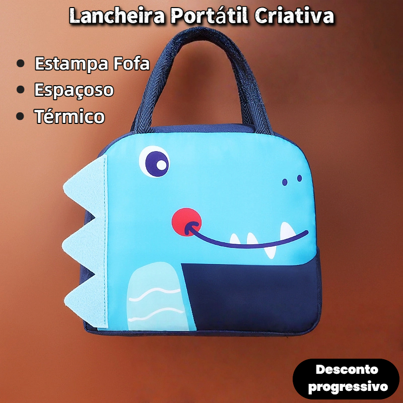 Marmita Térmica Infantil 3D Com Alumínio Reforçado Para Escola E Passeios em Oferta na Shopee