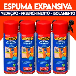 Kit 4 Espuma Expansiva Selante Vedatudo 500ml