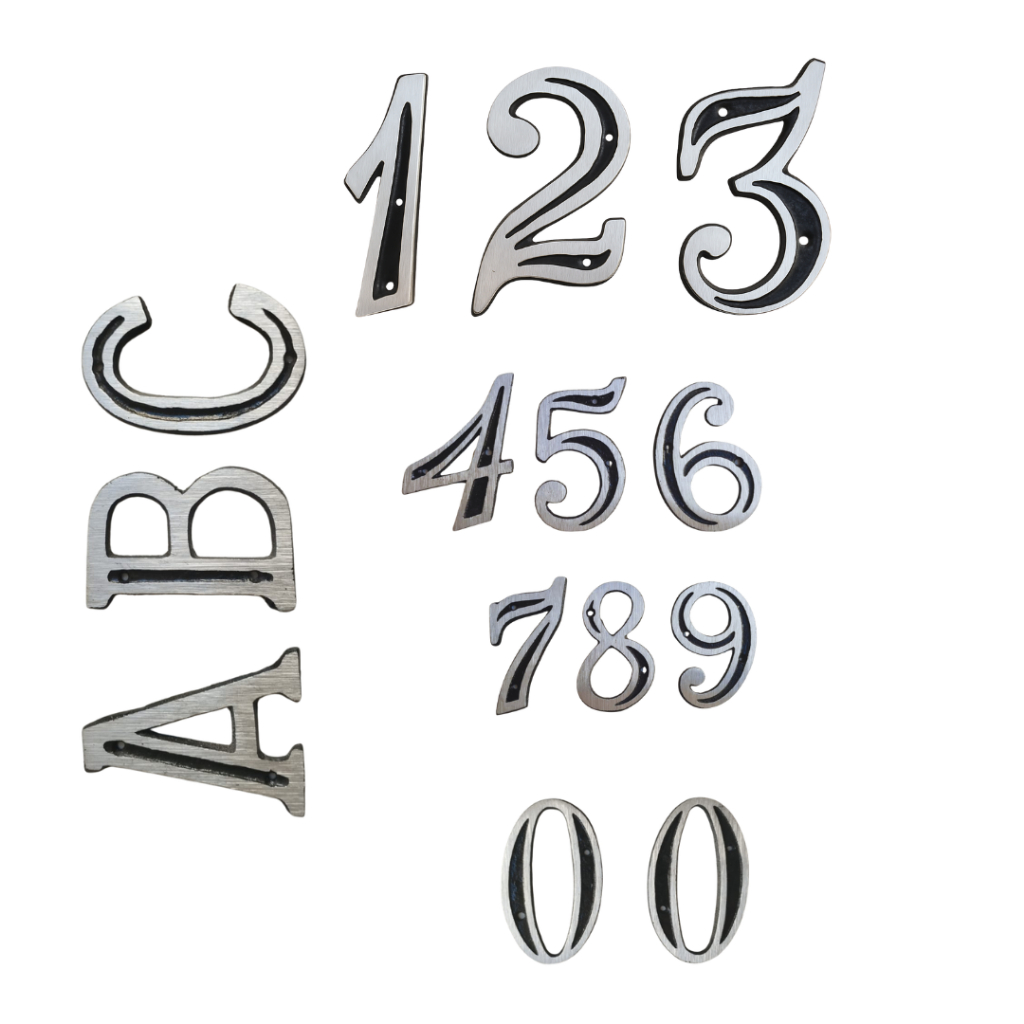 Kit 4 Números ou Letras Alumínio Residenciais e Comercias em Oferta na Shopee