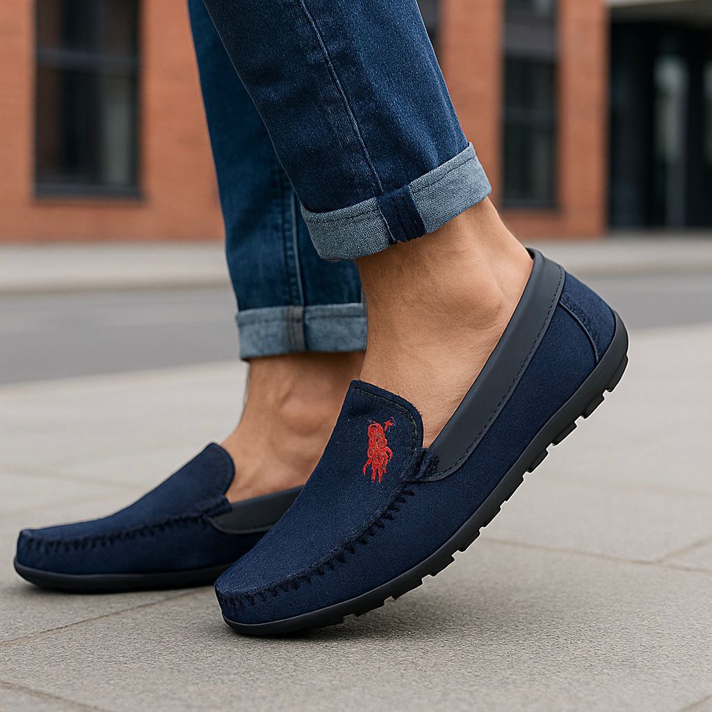 Mocassim Masculino Casual Jeans | Sapato Confortável, Leve e Moderno | Loafer Estilo Social