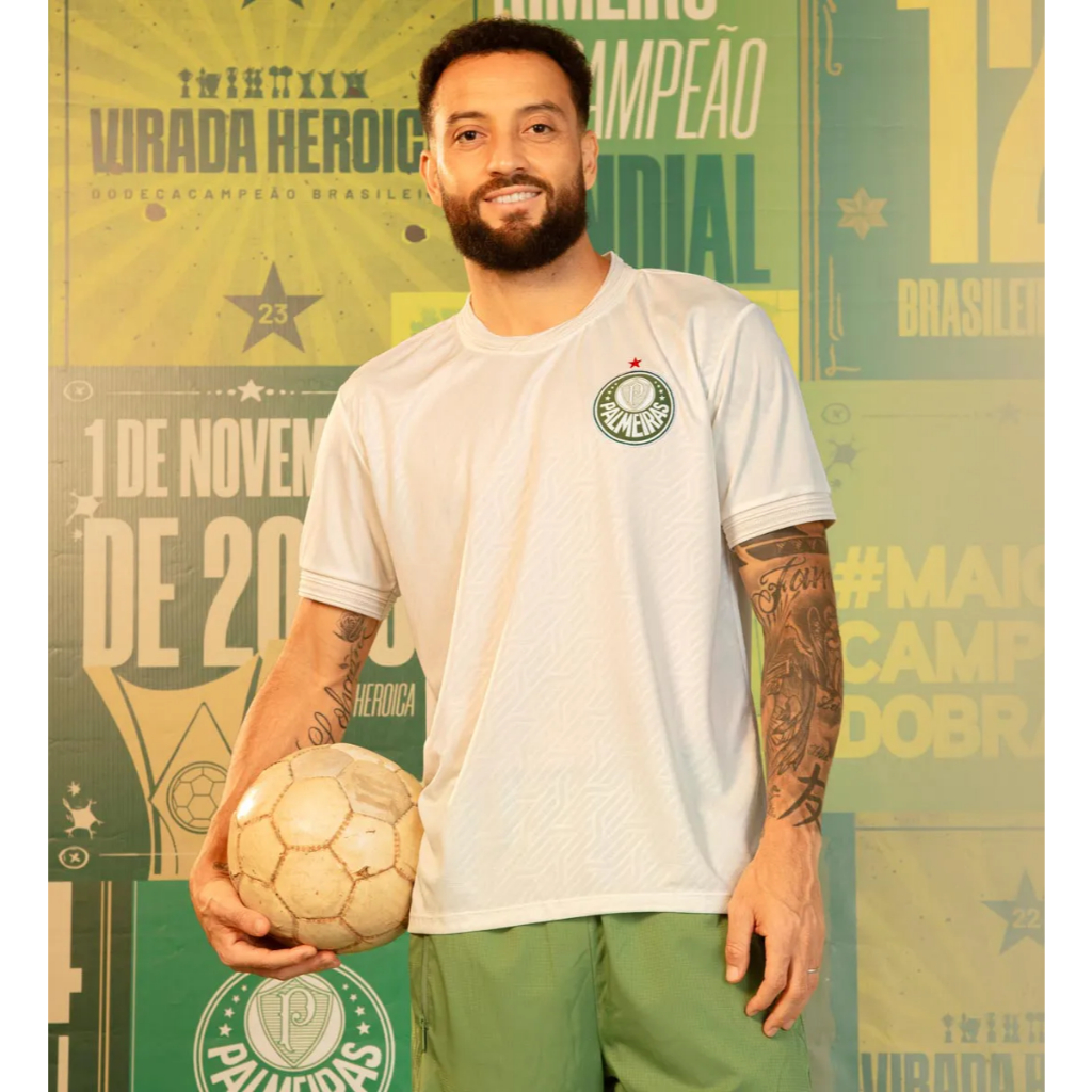 Camisa Palmeiras Home II Off White - Sports & Outdoors
