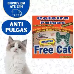 Coleira Free Cat  AntiPulgas Gatos Pet Cachorro Gatos