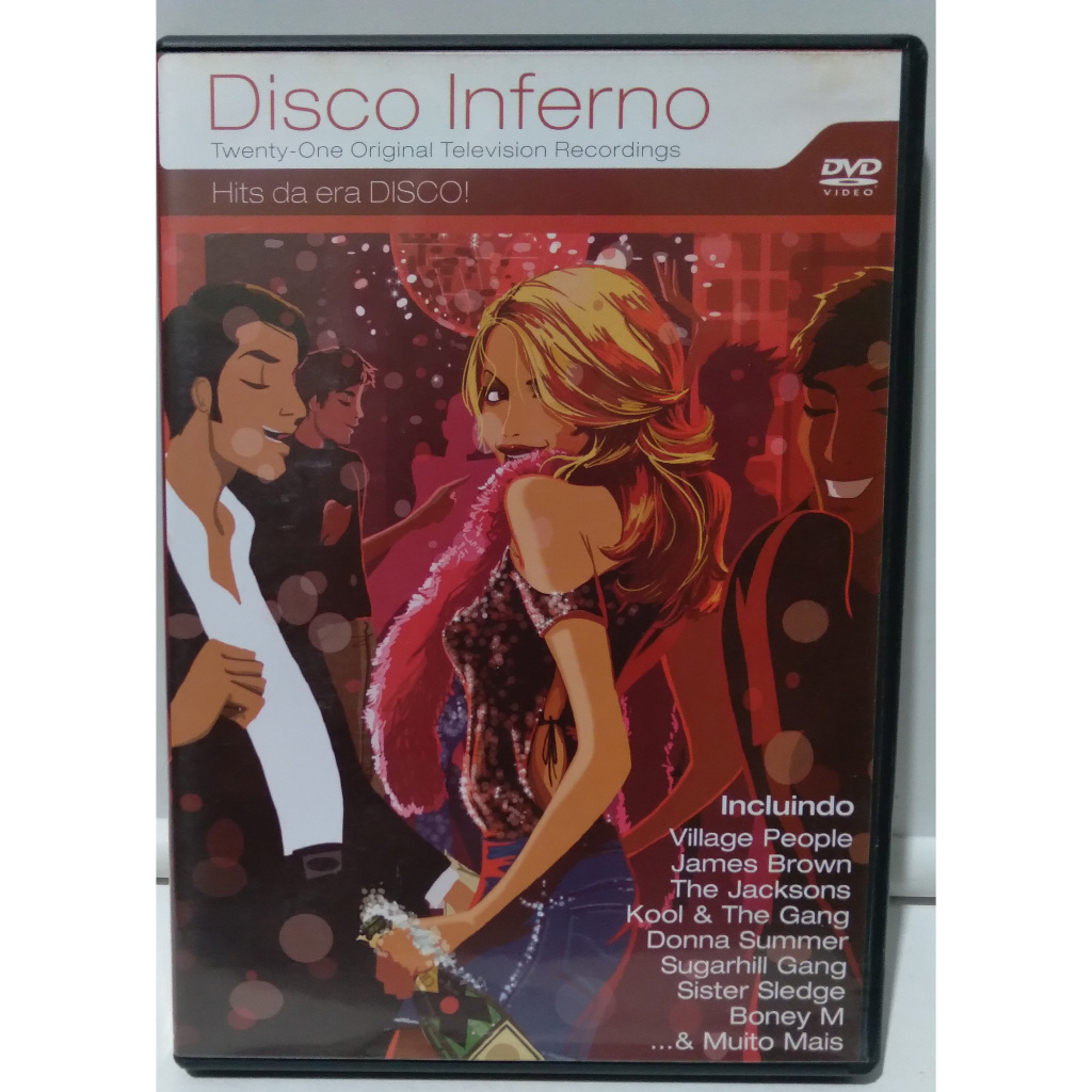 DVD - Disco Inferno - Hits da Era Disco (James Brown, Village People, Chic, Outros)