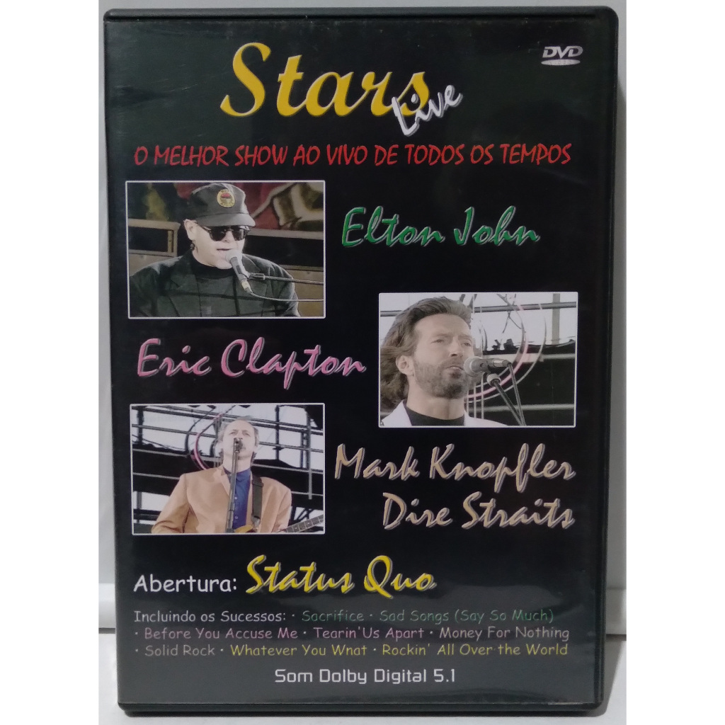DVD - Stars Live (Dire Straits, Eric Clapton, Status Quo, Elton John)