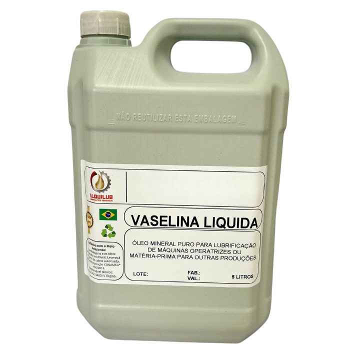 VASELINA LIQUIDA INDUSTRIAL E AUTOMOTIVA LIMPA PROTEGE E LUBRIFICA 5 LITROS em Oferta na Shopee