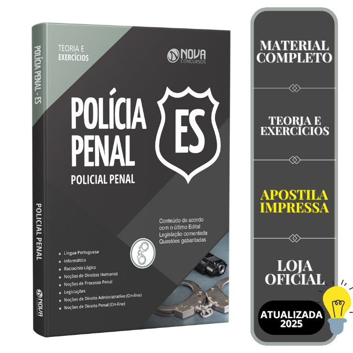 Imagem Apostila Polícia Penal - ES  - Policial Penal