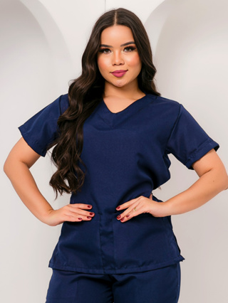 Blusa Bata Acinturada Pijama Cirurgico scrubs Hospitalar Vet em Oferta na Shopee