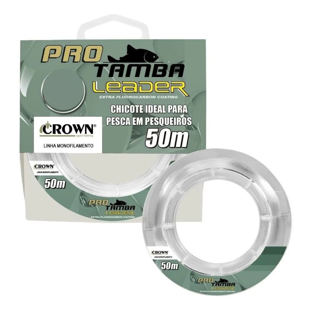 Linha Crown p/ Líder Pro Tamba Leader Fluorcarbono 50m