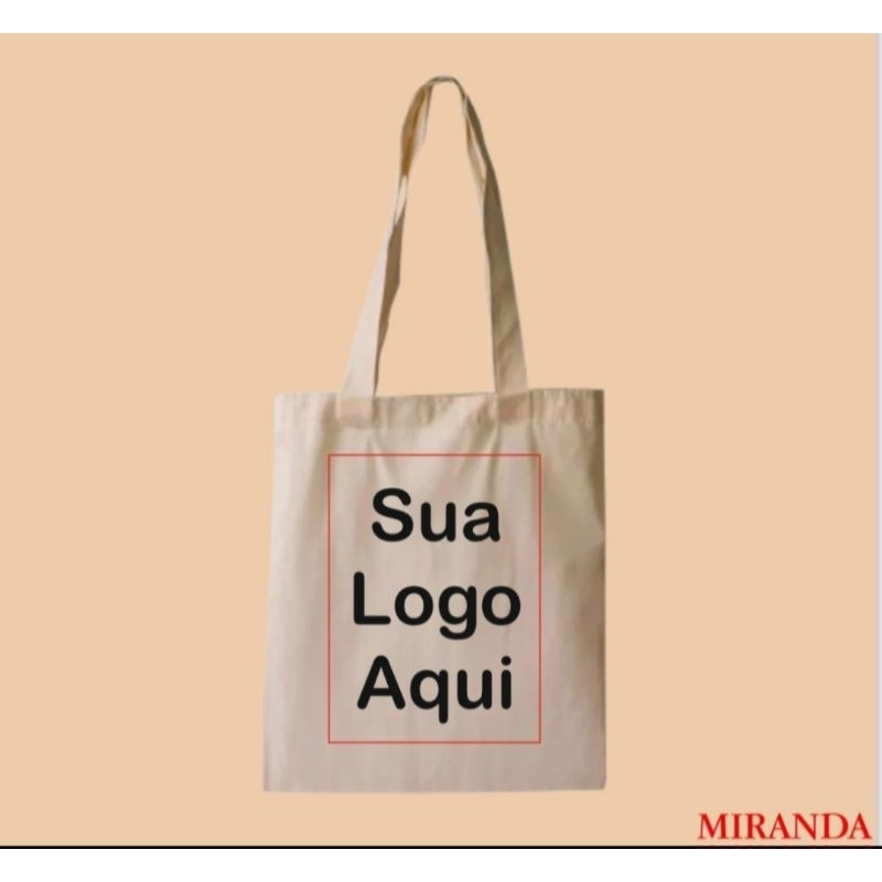Sacolas Bolsas Eco Bag Personalizada Faça Sua Logo para Empresas Mimos Presentes Escolas Prêmios Kit 20