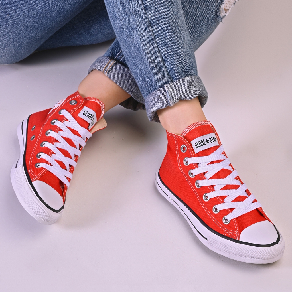 Tênis Botinha Feminino Globe Star Cano alto Tradicional Oferta Dia a Dia Urbano
