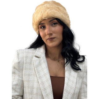 Touca Feminina Inverno Pelo Ecológico Boina Gorro em Oferta na Shopee