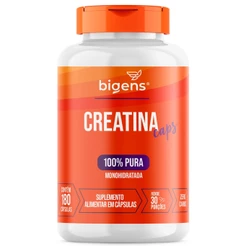 Suplemento Creatina Bigens – 180 Cápsulas com Creatina Monohidratada