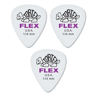 Kit 3 Palhetas Dunlop Tortex Flex Usa 1.14mm Jazz III