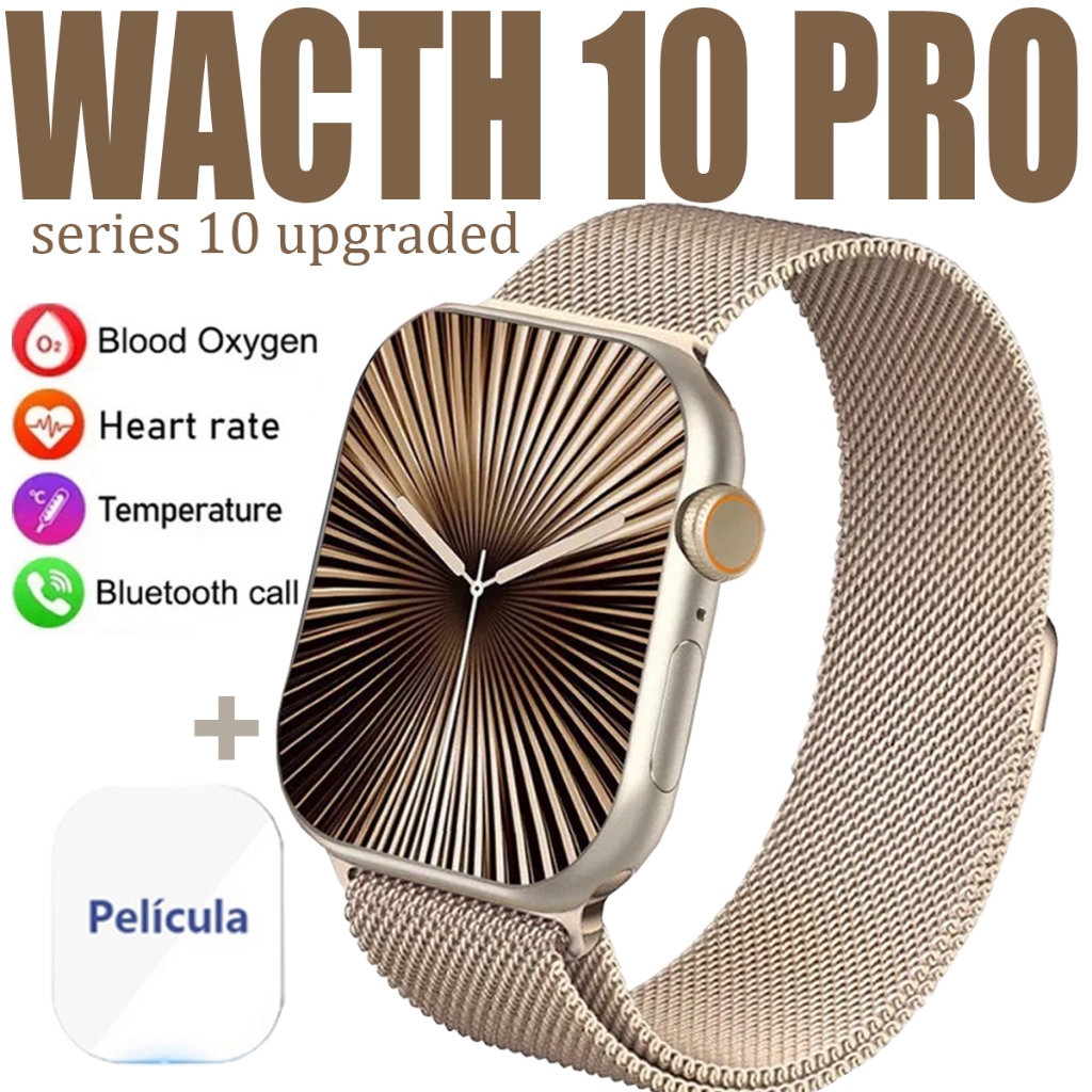 2024 New Smartwatch 10 Pro Series NFC Calculadora Cardíaca Monitoramento Da Frequência Relógio Inteligente Digital em Oferta na Shopee