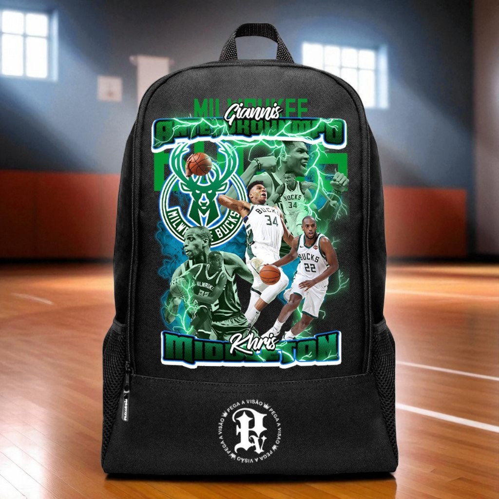 Mochila Masculina Escolar Trabalho Basica Pega a Visão Estampado Nylon Resistente Milwaukee