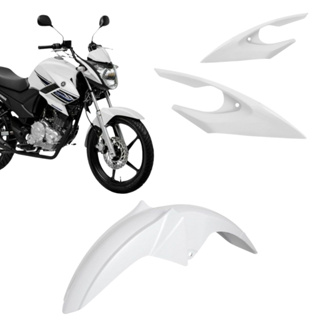 Kit paralama dianteiro carenagem bananinha lateral farol moto Fazer 150 2014 a 2021 em Oferta na Shopee