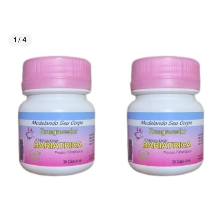 2 Potes Bariatrica Natural 30 Capsulas Original