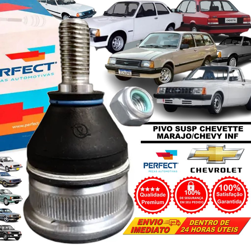Pivô Inferior Suspensão Chevette Marajó 1980 a 1989 GM FECT PVI1023 15390PF