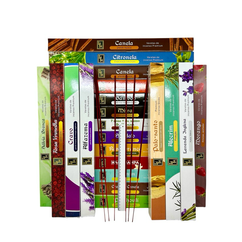 Incenso de Jardim Jumbo Indiano Zed Black 50 cm cx. c/6 Varetas