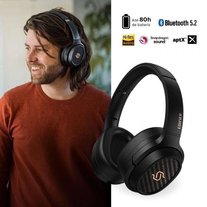 Headphone STAX Spirit S3 EDIFIER Bluetooth v5.2 - Preto em Oferta na Shopee