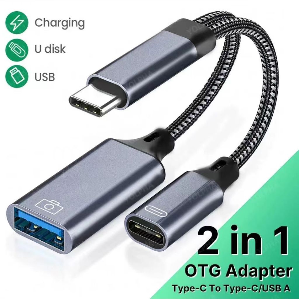 Otg Tipo C cabo Para Usb Tipo C Conversor Com Pd Porta De Carregamento Para Googletv Chromecast