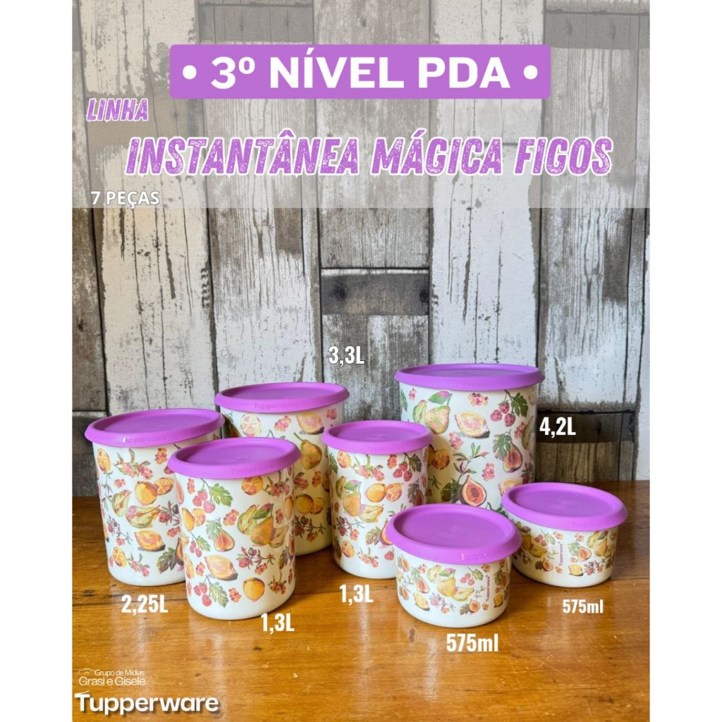 PDA Instantâneas Mágica Tupperware - vários tamanhos
