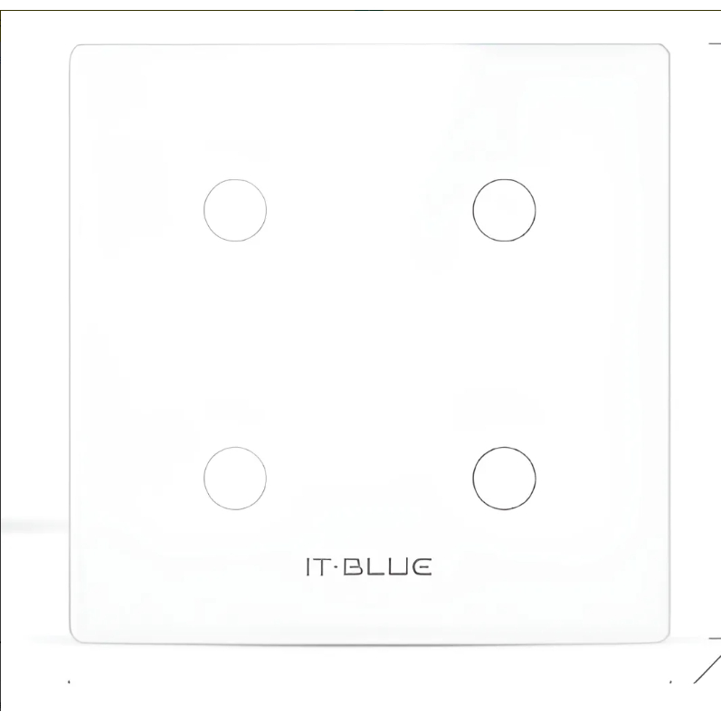 Interruptor Wifi Inteligente 4x4 4 Botões Smart Touch Alexa