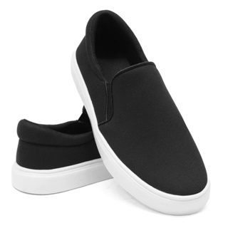 Sapatênis Iate Casual Tênis Slip on Calce Fácil - Esporte Fino - 181 Preto - Unissex em Oferta na Shopee