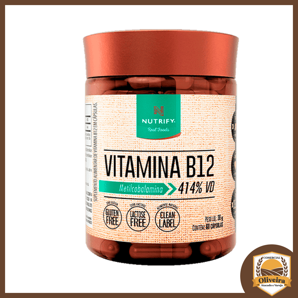 Vitamina B12 60 Capsulas Nutrify em Oferta na Shopee