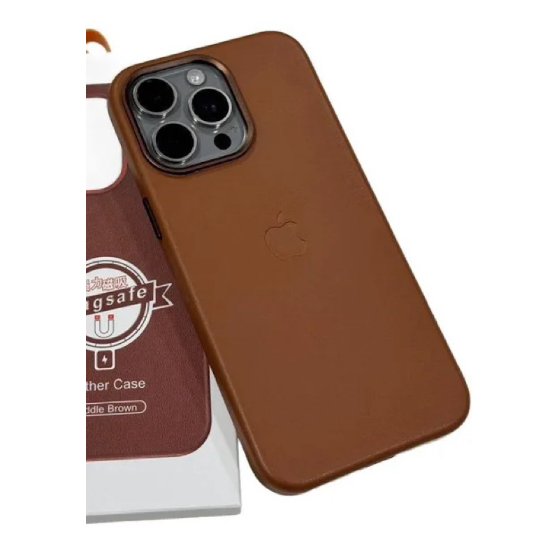 Capa Capinha Case Couro Magsafe Para iPhone 11 12 13 14 15