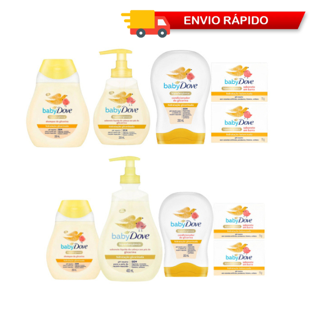 Kit Dove Baby Hidratação Glicerinada (5 itens)