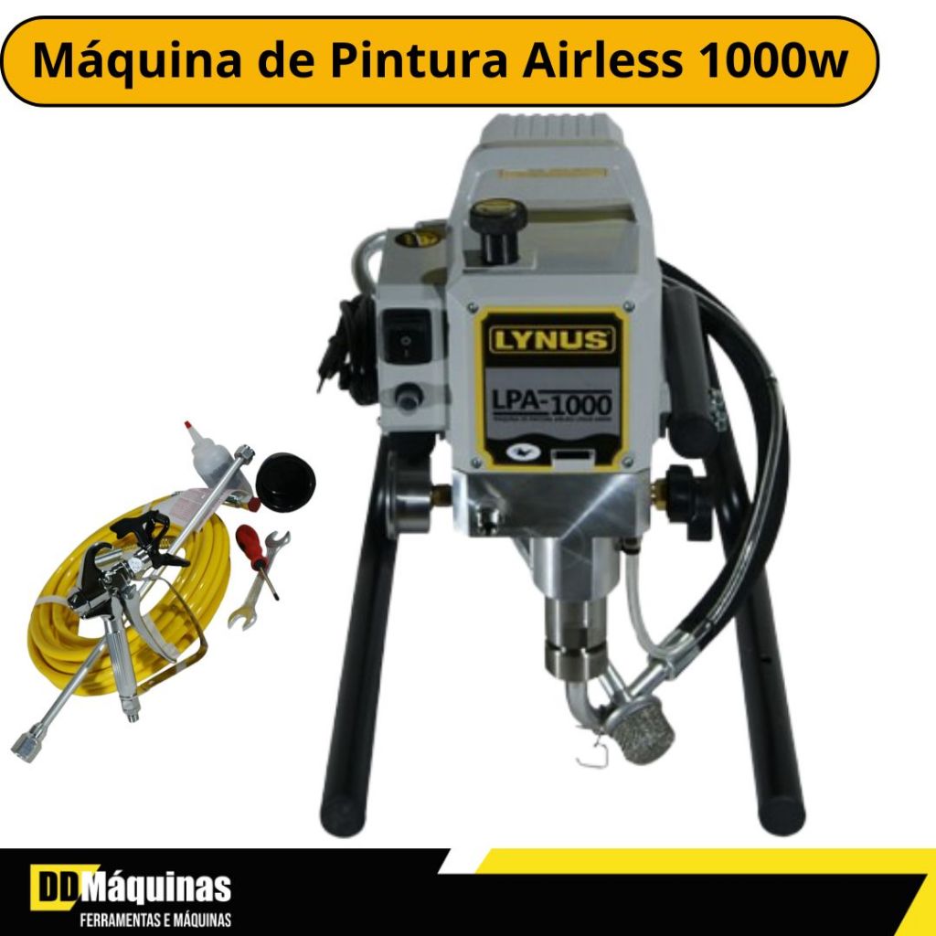 Máquina de Pintura Airless Profissional Elétrica 1000w LPA-1000 220V - Lynus