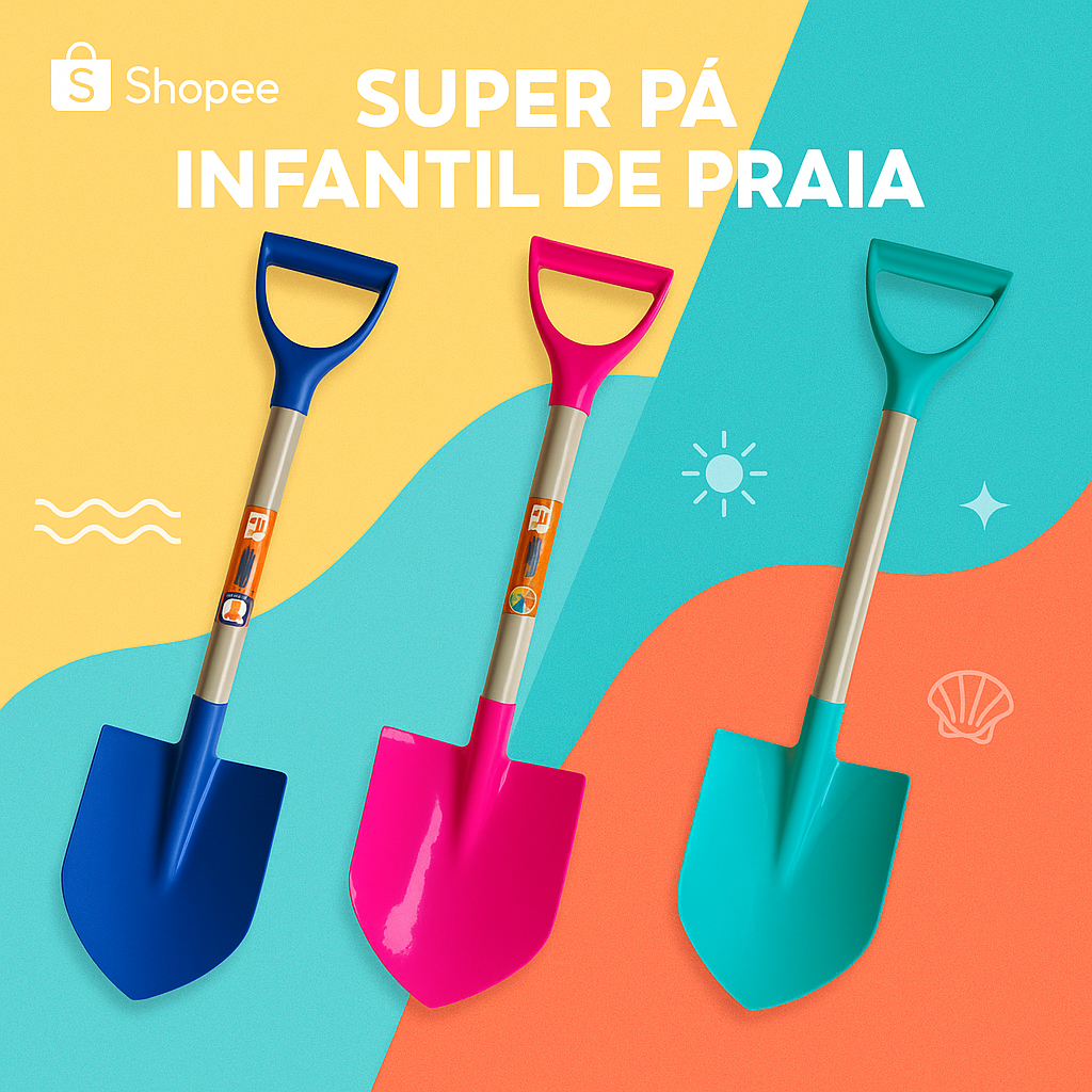 Praia Brinquedo Infantil Areia Super Pá Ferramenta Plástica