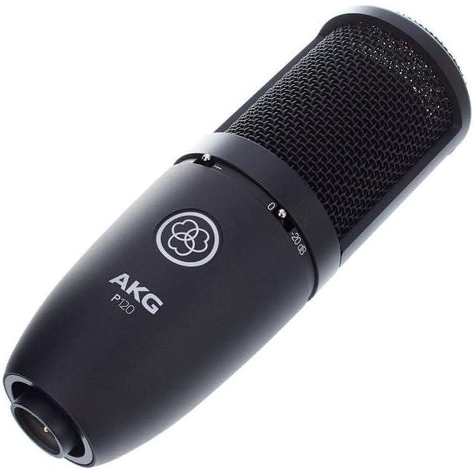 Microfone Akg P120 Condensador Cardioide Cor Preto em Oferta na Shopee