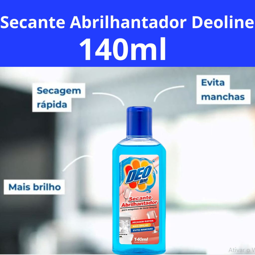 Secante Lava Louça Deoline Abrilhantador 140ml em Oferta na Shopee