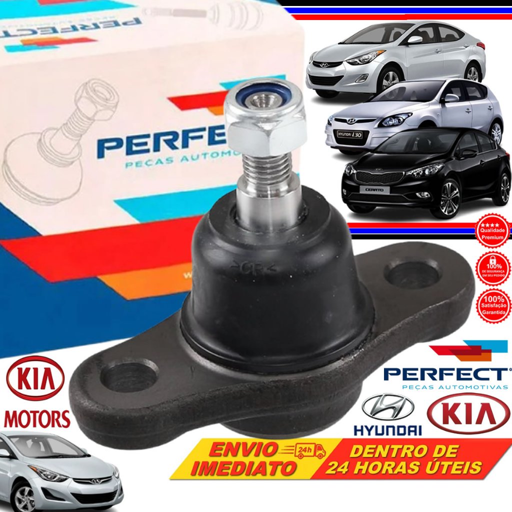 Pivô Inferior Bandeja Elantra I30 Cerato Carens Magentis Optima 2006 a 2013 Perfect PVI1110