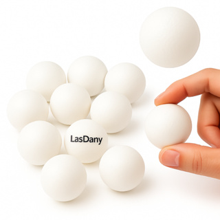 Kit-30 Bolas / Bolinhas Mini Artesanato Branca Ping Pong em Oferta na Shopee