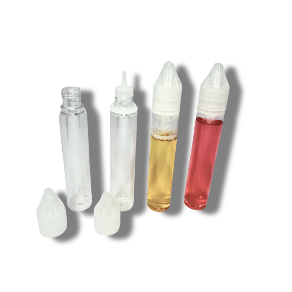 Embalagem Conta Gota 30ml Transparente | Tampa Auto-Lacrável com Trava Infantil | Cremes Óleos Tinta em Oferta na Shopee