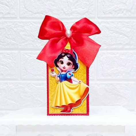 Caixas Milk 3D Branca de Neve Personalizadas – Lembrancinha Festa Infantil Princesa – Caixinha Surpresa Temática