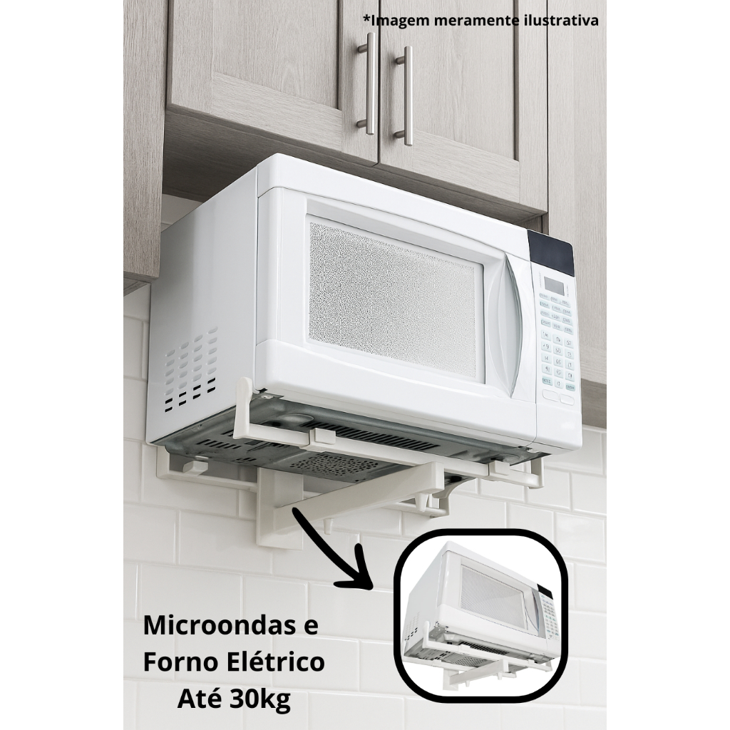 Suporte Para Forno Microondas Forno Elétrico Parede Micro Ondas
